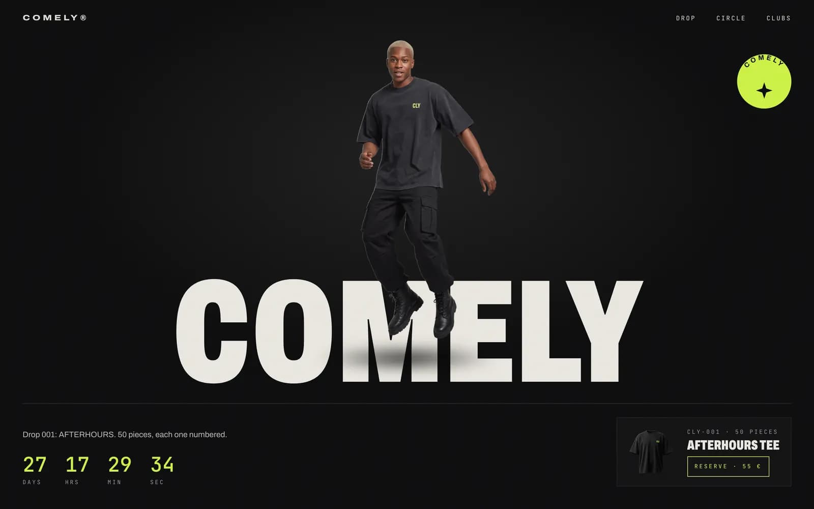 Bildschirm von Comely